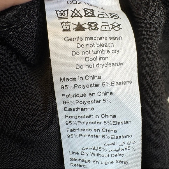 Avenue Black Sleeveless Relaxed Tank Style Blouse with Beaded Zipper - Picture 8 of 8